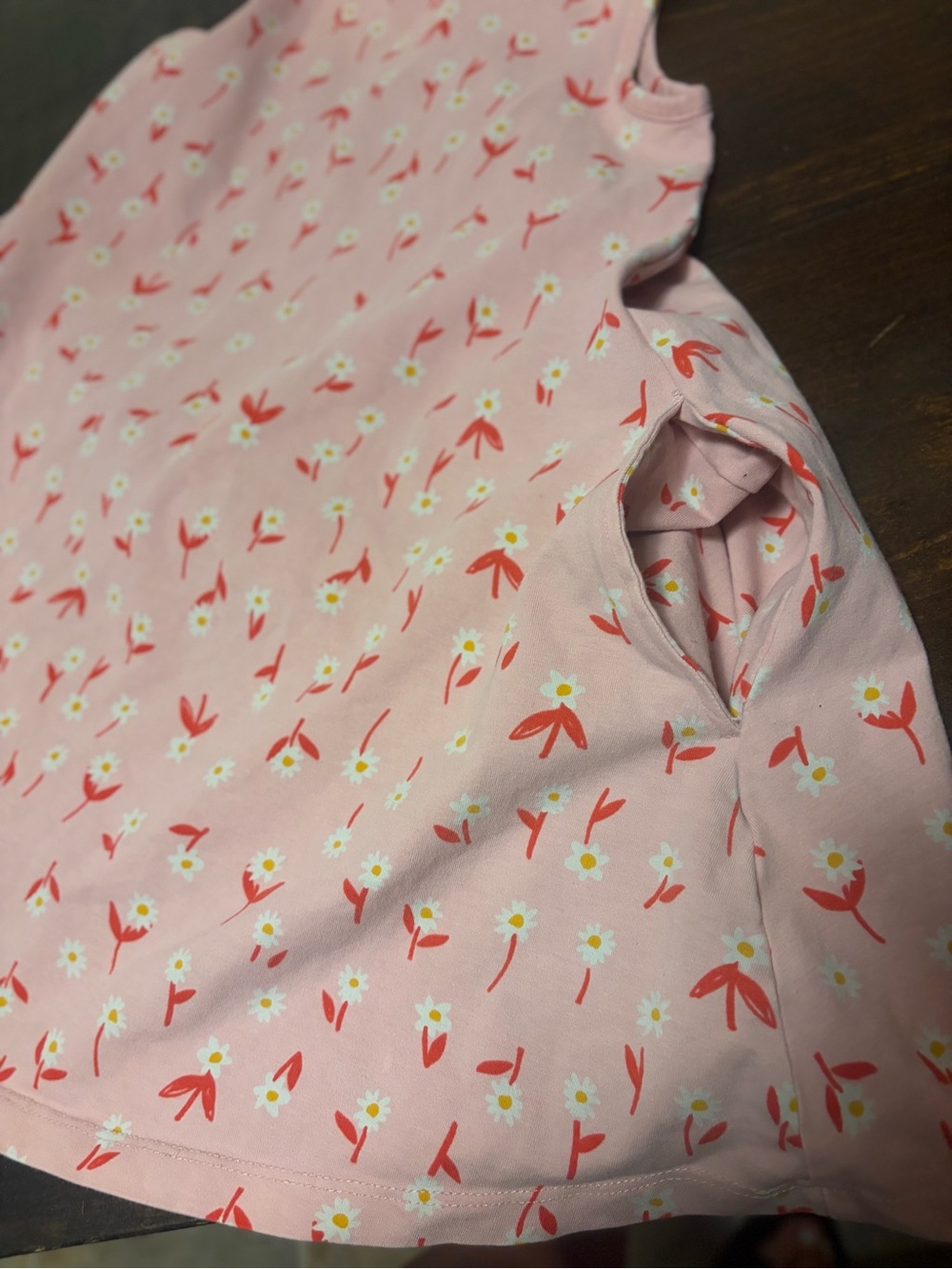 Hanna Andersson Pink Floral Knit Tank Dress size 6 with Pockets - Picture 4 of 4